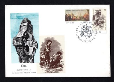 1982 Ireland Europa Historical Events Commemorative Stamps First Day Cover (FDC) with Corcaigh (Cork) cancel