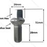 20 x New 28mm Bolts Fit Mercedes models (CT, CTB) Delivery Image 3