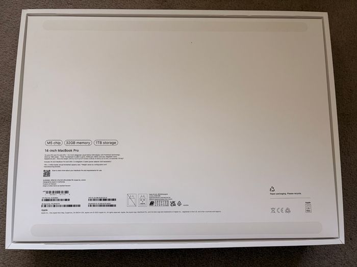 14-inch MacBook Pro in Space Black with M5 chip