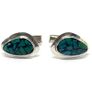 Vintage silver cuff links and tie clip set Image 2