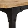 Desk with Folding Stool Solid Mango Wood 115x50x76 cm Image 2
