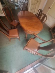 Mohagony Table and Chairs