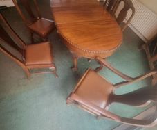 Mohagony Table and Chairs