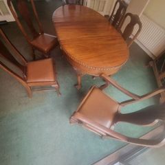 Mohagony Table and Chairs
