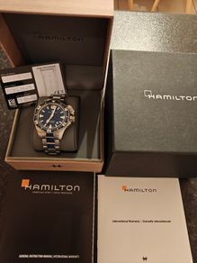 Hamilton Khaki Navy Frogman Blue