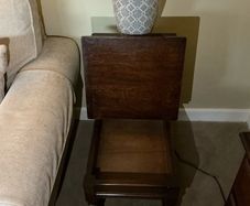 Antique Solid Oak End Tables
