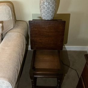Antique Solid Oak End Tables
