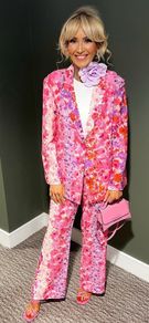 h&m floral suit