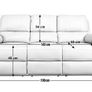 Toby 3 Seater Recliner Sofa - Grey Image 5