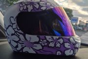 ladies motorbike helmet
