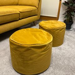 Yellow Pouffe