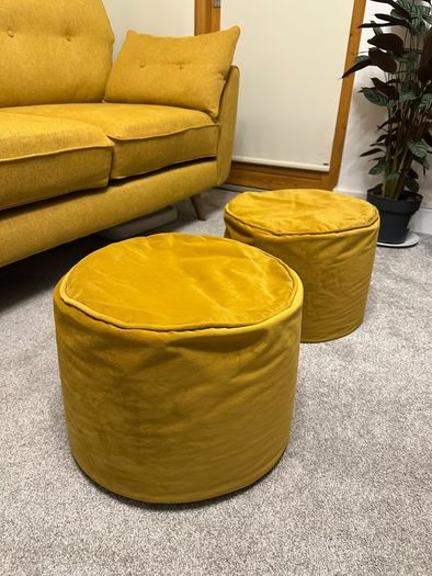 Yellow Pouffe