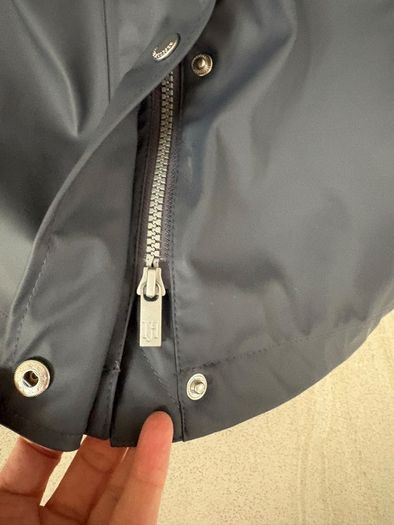 Danish brand renowned for its rainwear Ilse Jacobsen  French navy coloured rain coat BRAND NEW