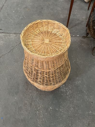 Handwoven vintage wicker basket