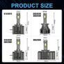 D1S D3S D8S LED Headlights Canbus D4S D5S D2S D8S Auto Bulbs Two-sided 120W D1R D2R D3R D4R Car Lamp Xenon HID Image 2
