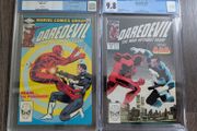 Daredevil Punisher Issue 183 and 257 CGC 9.8 Certified Graded Comic Framed DC Marvel