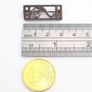 Vintage 925 Sterling Silver Mackintosh Style Geometric Scroll Brooch Image 9