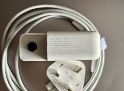 Apple 96 watt USB-C power adapter new plug and cable included.
