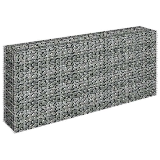 Gabion Raised Bed Galvanised Steel 180x30x90 cm