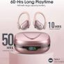 Wireless Earbuds, Bluetooth 5.3 Headphones Wireless Headphones, 60Hrs Playback Dual LED Display, Hifi Stereo HD Mic, In-Ear IP7 Waterproof Earphones with Earhooks, USB-C, for Sports (FREE POSTAGE) Image 4