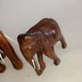 Vintage Hand Carved Hardwood Elephant's x 2 Image 4