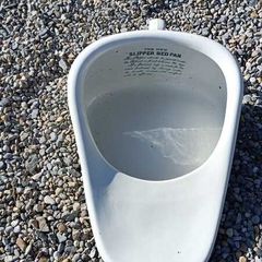 Antique ceramic slipper bed pan