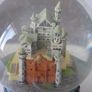 Vintage Musicial Snow Globe Bavarian Castles with Music  Edelweiss Image 5