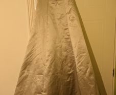 champagne ivory wedding dress