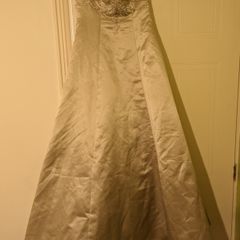 champagne ivory wedding dress