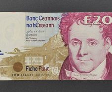 Irish 20 Pound Daniel O'Connell Banknote - 1995 - Central Bank of Ireland (Series C)