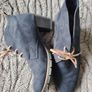 Navy Suede Shoes  Size 6 Image 3