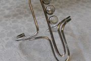 PRICE DROP Silver &amp; Moonstone Bangle, Modernist Design, London Hallmarked, 1972