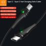 MCDODO 2M 60W/3A Laptop/Mobile/Tablet PD/QC 4.0 Fast Charger & Data Sync Type-C Male/Male Zinc Alloy & Nylon Braided Cable (Brand New/Warranty) Image 2