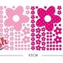 86 Pink Beautifull Princess Flowers Girls Room Vinyl Wall Stickers Image 2