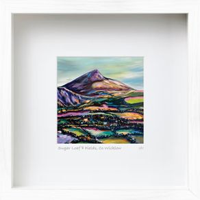 Sugar Loaf and Fields, medium sized print by artist Helen Mathews