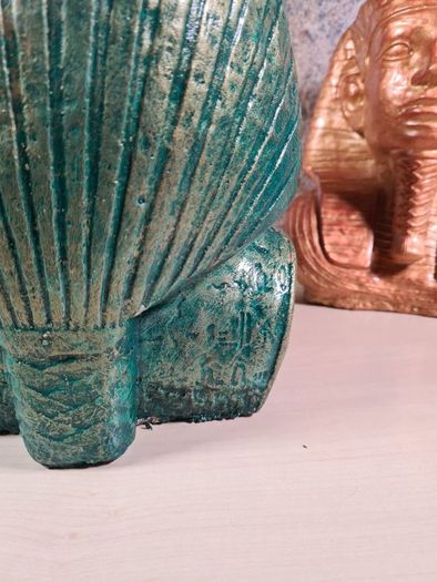 cast concrete Egyptian Pharoah Tutankhamun King Tut statue indoor outdoor ornament garden patio porch conservatory