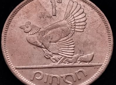 [#2662] - Ireland 1966 | Irish 1d | 1 Penny | KM.11 | UNC