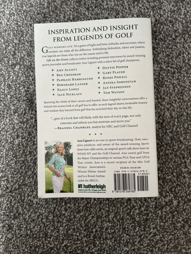 Golf wisdom book Life on the green