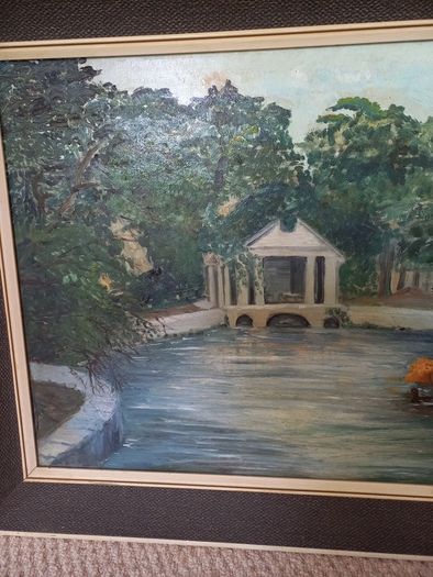 large oil painting of St  Anne's Park