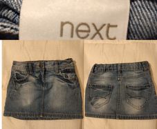 Next Blue Denim Skirt