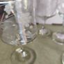 Duiske Irish Set Of 5 Crystal Wine Glasses Vine Vintage Handcut Glass Image 2