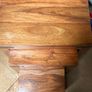 Solid Indian Sheeham Wood Nest of 3 Tables Image 2