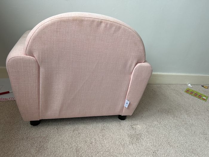 lucy and me toddler armchair pink
