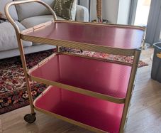 Mid century retro drinks trolley
