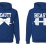 Cute Matching Beauty Beast Couples Hoodies Image 4