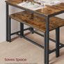 New 3 Piece Set Dining Set Rustic Brown Image 5
