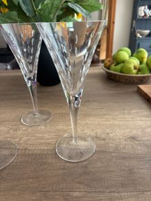 Crystal wine/ champagne glasses