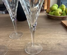 Crystal wine/ champagne glasses