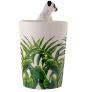 Lemur with Jungle Decal Ceramic Shaped Handle Mug Image 4