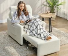 Convertible Chair Bed with Storage